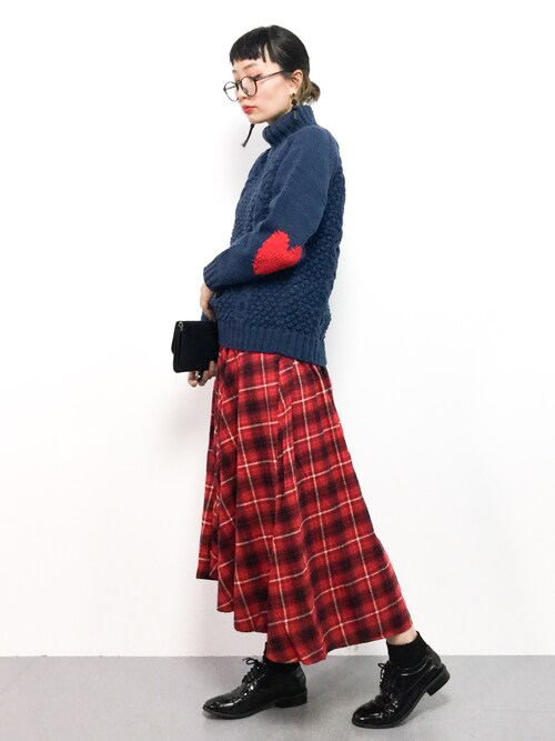 ニットはシンプルに♡