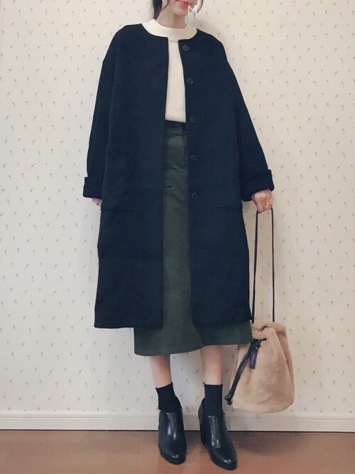 MAYUKO使用「MODE ROBE（タイトロングスカート）」的時尚穿搭
