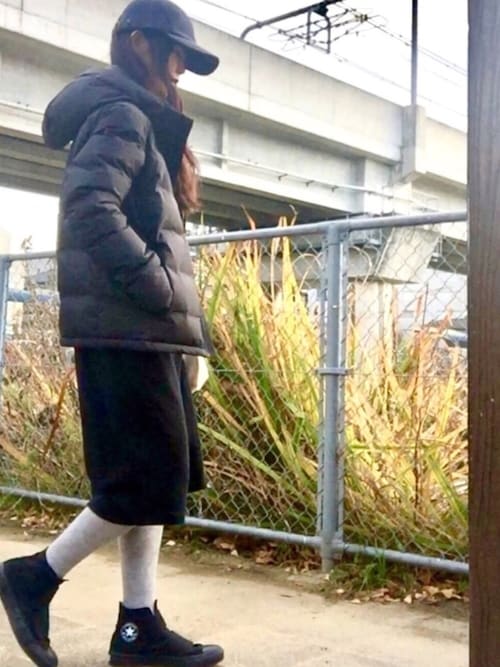 maju☆*:.。. ♪さんの「FILA モックネックワンピース(E hyphen world gallery)」を使ったコーディネート