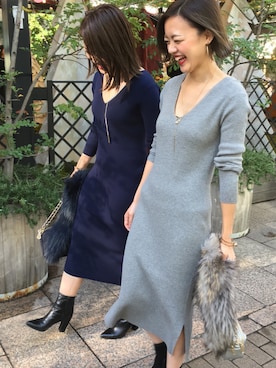 Loungedress|Loungedressスタッフさんのネックレス「2連パールリングネックレス(Loungedress|