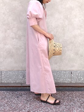 Omekashi広島PARCO｜suzu使用「Omekashi（ビッグスリーブワンピース）」的時尚穿搭