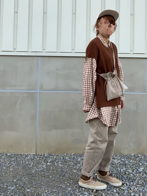 にこ。さんの(GU)を使ったコーディネート