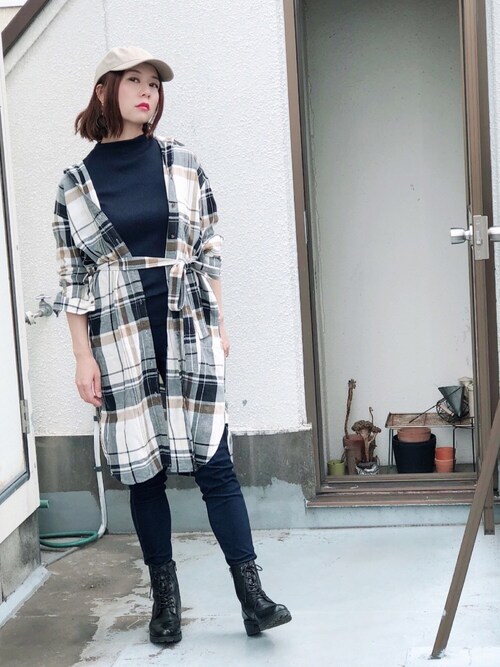 マチコさんの「【newhattan】 ニューハッタン キャップ(newhattan)」を使ったコーディネート