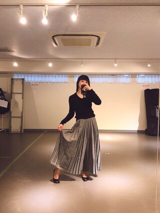 相沢梨紗 is wearing POLO RALPH LAUREN "ケーブル コットン Vネック セーター"