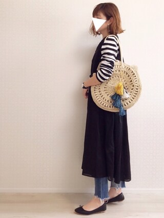 welina＊ is wearing URBAN RESEARCH Sonny Label "ノースリーブギャザーワンピース"