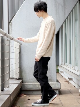 Confirm Online|confirmさんの「Confirm / コンファーム ブークレアンサンブルニット(Confirm)」を使ったコーディネート