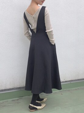 mystic 神戸店｜asami ogawara使用「mystic（ジャンパースカート）」的時尚穿搭