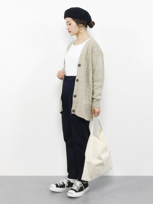 ベージュ系は羊系女子に。