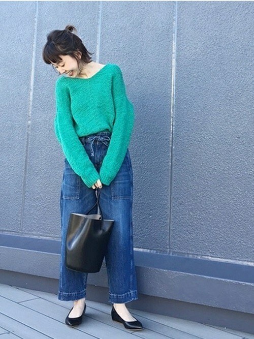 JOURNAL STANDARD 池袋店moritaさんのニット/セーター「イタリーファンシーヤーンVネックプルオーバー#(JOURNAL STANDARD|ジャーナルスタンダード)」を使ったコーディネート