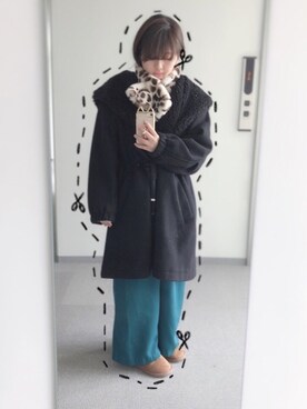 momoKo使用「SNIDEL（★美人百花 11月号掲載★レディモッズコート）」的時尚穿搭