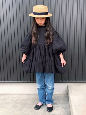 kikki is wearing URBAN RESEARCH DOORS "カンカン帽(KIDS)"