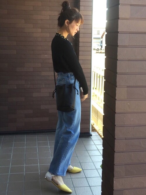 mayu is wearing ORiental TRaffic "【先行予約】春夏新作★セパレートフラットパンプス★7123"