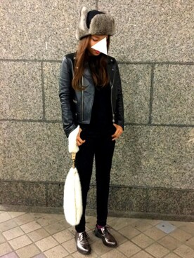 ykr is wearing URBAN RESEARCH Sonny Label "Sonny Label ライダースジャケット"