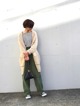 LIFE's代官山店｜Natsumi使用「TODAYFUL（TODAYFUL(トゥデイフル)  "Lawgauge Long Cardigan" ローゲージロングカーディガン）」的時尚穿搭