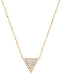 Swarovski | Swarovski Rose Gold-Tone Pavé Triangle Pendant Necklace(Necklace)