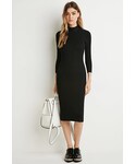 Forever 21 | FOREVER 21 Ribbed Knit Sweater Dress(One piece dress)