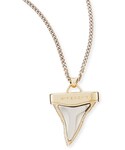 Givenchy | Givenchy Golden & Gunmetal Doubled Shark Tooth Necklace, 34", Women's(Necklace)