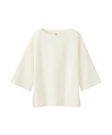 ユニクロ | WOMEN ダブルフェイスプルオーバー（7分袖）(T Shirts)