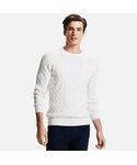 ユニクロ | MEN コットンカシミヤケーブルクルーネックセーター（長袖）(針織衫)