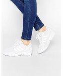 adidas | Adidas adidas Originals White ZX Flux Sneakers(球鞋)