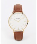 Cluse | Cluse La Boheme Gold Tan Leather Watch CL18408(Analog watches)