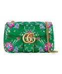 Gucci | Gucci - GG Marmont shoulder bag - women - シルク/レザー - ワンサイズ(單肩包)