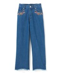 GRL | 刺繍ワイドデニムパンツ(Denim pants)