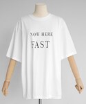DHOLIC | FASTプリントハーフスリーブTシャツ(T恤)