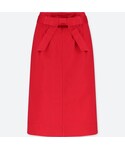 ユニクロ | ハイウエストベルテッドナロースカート（丈短め64～66cm）＋EC(Skirt)