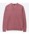 ユニクロ | カシミヤVネックセーター（長袖）(針織衫)