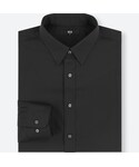 ユニクロ | ファインクロスブロードシャツ（レギュラーカラー・ポケットなし・長袖）(襯衫)