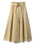 GRL | ベルト付ラップデザインフレアスカート(裙子)