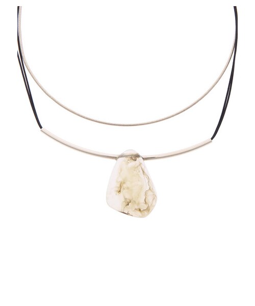 AMERICAN HOLIC(アメリカンホリック)の「ドロップ樹脂パーツ2連ネックレス(アクセサリー)」 , WEAR