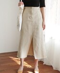 DHOLIC | フレイドヘムスリットロングスカート(Skirt)
