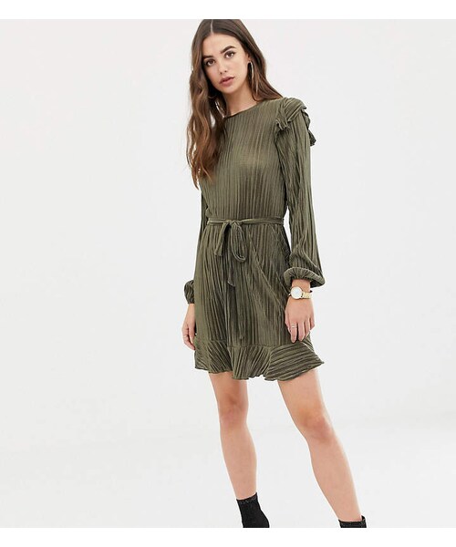 asos plisse dress
