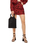 TOPSHOP | Topshop Leopard Print Denim Skirt(裙子)