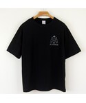 no brand | 印図Tシャツ／ビッグシルエット(T恤)