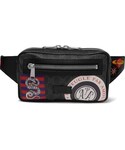 Gucci Messenger bag "Gucci Appliquéd Leather-Trimmed Monogrammed Coated-Canvas Belt Bag"