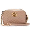 Gucci的「Gucci - Gg Marmont Mini Quilted Leather Cross Body Bag - Womens - Nude（單肩包）」