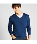 ユニクロ | エクストラファインメリノVネックセーター（長袖）(針織衫)