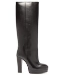 Gucci | Gucci - Britney Platform Leather Knee Boots - Womens - Black(Boots)