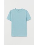 H&M | H&M - スリムフィット ラウンドネックTシャツ - ターコイズ(T恤)
