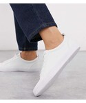 Asos的「Asos Design ASOS DESIGN Wide Fit Dunn lace up sneakers in white（球鞋）」