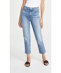 7 For All Mankind Denim pants "7 For All Mankind High Waist Cropped Straight Jeans"