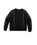 HOLLYWOOD HEARTBREAKER | Double-Zip Biker Sweater/Black()