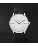 Junghans | Junghans Max Bill Stainless Steel and Leather Automatic Watch(Analog watches)