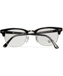 Ray-Ban | Ray-Ban Clubmaster Acetate And Metal Optical Glasses(眼鏡)