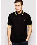 Fred Perry | Fred Perry Twin Tip Polo in Regular Fit(Polo)