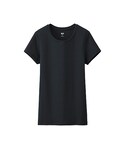 ユニクロ | WOMEN スーピマコットンモダールクルーネックT（半袖）(T恤)