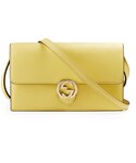 Gucci | Gucci Icon Leather Wallet with Strap, Citrus Green(Wallet)